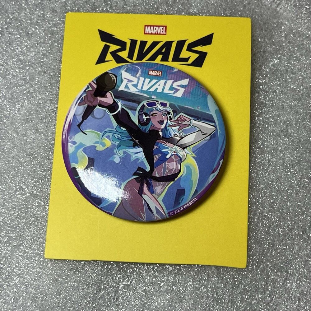 SDCC 2026 Exclusive Marvel Rivals Luna Snow Pinback Button Can Badge New